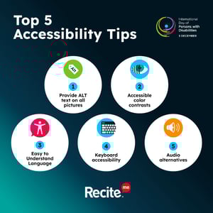 Top 5 Best Accessibility Tips