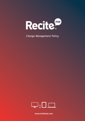 Change Management Policy