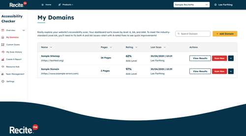 User Interface Enhancements Screenshot of Checker